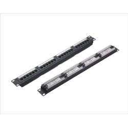 1U 19inch 24port(4*6) Patch Panel with Label Cat.5e and Cat.6 type