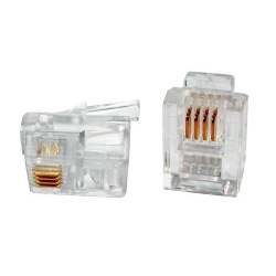 RJ11 Modular Plug 6P4C For Solid Cable