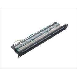 1U 19inch 24port(3*8) Patch Panel Right Angle Cat.5e and Cat.6 type