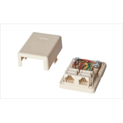 Telephone Surface Mount Box 2Port