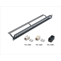 24port Blank Patch Panel with Cable Manager