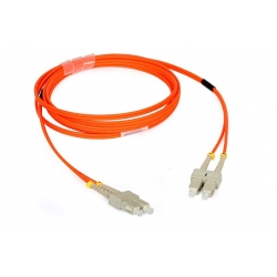 High Temperature SC DX 62.5 / 125 Fan-out Fiber Optic Patch Cord For Telecommunication Networks