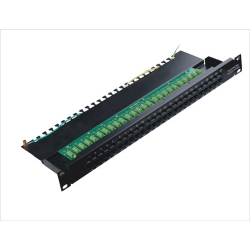 Cat.3 Voice Patch Panel 50port with Earth Line