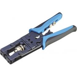 Coaxial Interchangeable F/BNC/RCA connector crimping tool