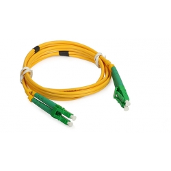 LC / APC SM Fiber Optic Patch Cord 1M Insertion Loss 0.2dB 50UM / 125UM