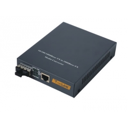 10/100M/1000M Single-mode Fiber Optic Media Converter