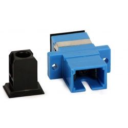 Square SX SM Optical Adapter IEC Standard with zinc alloy and plastic housing