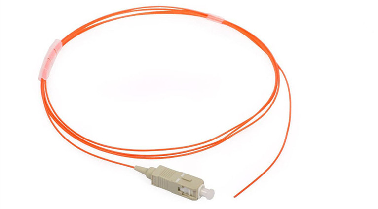 SC Multimode Fiber Optic Patch Cord , SC Fiber Optic Pigtails Low Insertion Loss