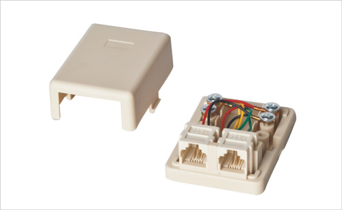 Telephone Surface Mount Box 2Port