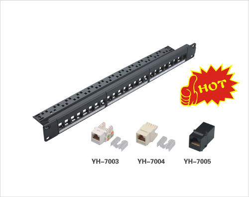 24port Keystone Mount Patch Panel with Cable Manager