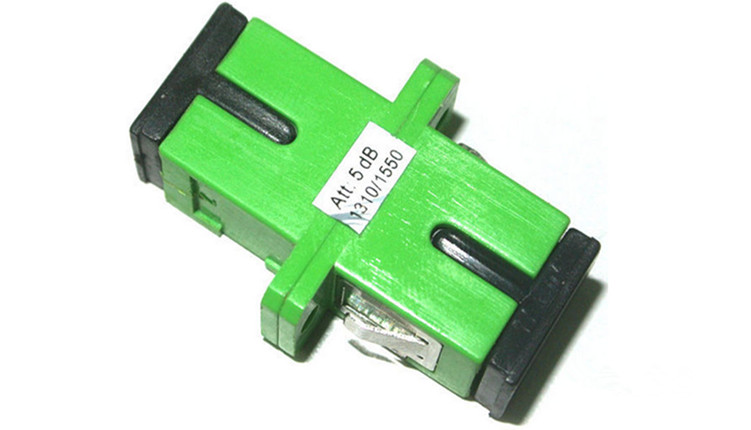 RoHS Compliance Fiber Optic Attenuator SC / APC Fixed Adapter Type