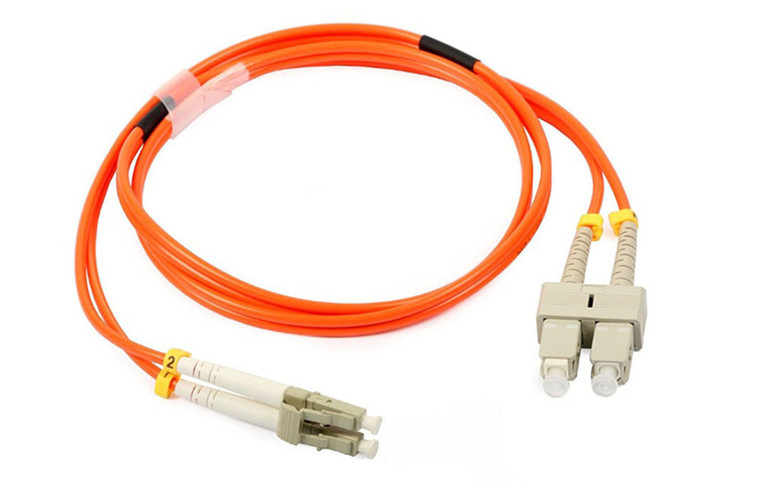 PC - SC Fiber Optic Patch Cord Duplex 62.5 / 125 3.0mm For FTTX And LAN