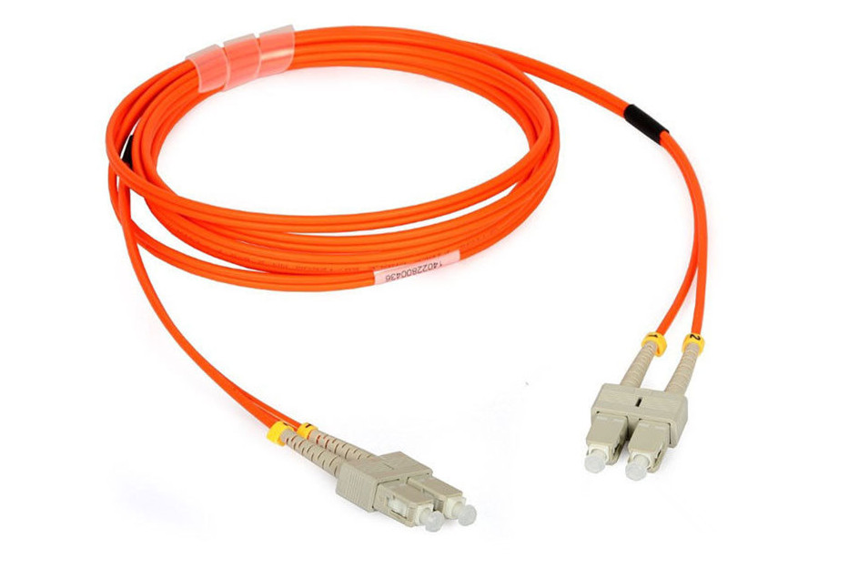 High Temperature SC DX 62.5 / 125 Fan-out Fiber Optic Patch Cord For Telecommunication Networks