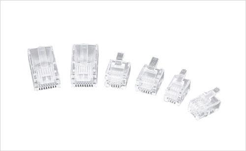 Conntector RJ11 and RJ45 plug