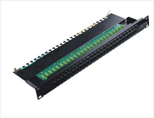 Cat.3 Voice Patch Panel 50port with Earth Line