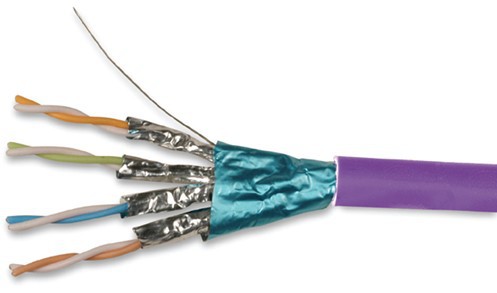 Cat 7 Lan Cable with PVC Jacket Pass Fluke HDPE Insulation