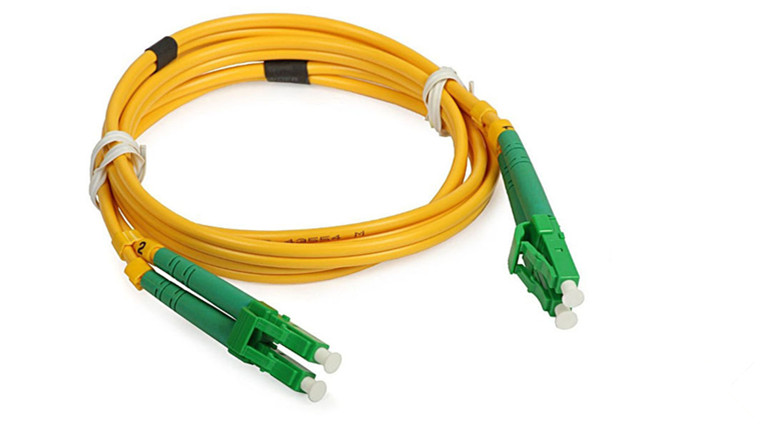 LC / APC SM Fiber Optic Patch Cord 1M Insertion Loss 0.2dB 50UM / 125UM