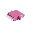 LC OM4 Fiber Optic OM4 Adapter , Fiber Optic OM4 Lc Adapter IL 0.2dB Multimode