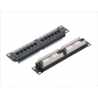 1U 10inch 12port Patch Panel Cat.5e and Cat.6 type