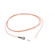 FC E2000/MU Multimode Fiber Optic Pigtails Yellow PVC LSZH Cable