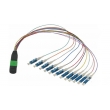 2.0mm OM3 Fiber Optic Patch Cord 4 / 8 / 12 / 24 Fiber MPO