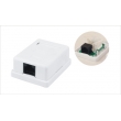 Surface Mount Box with Jacks Single Port RJ45