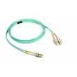 SC Duplex OM3 Fiber Optic Patch Cord , Armoured Fiber Patch Cord