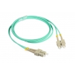 Insertion Loss 0.2dB Duplex Fiber Optic Patch Cord SC Duplex Multimode