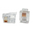 RJ11 Modular Plug 6P4C Flat Cable