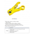 Durable Hardware Networking Tools RG Cable Stripper with Cable Cutter